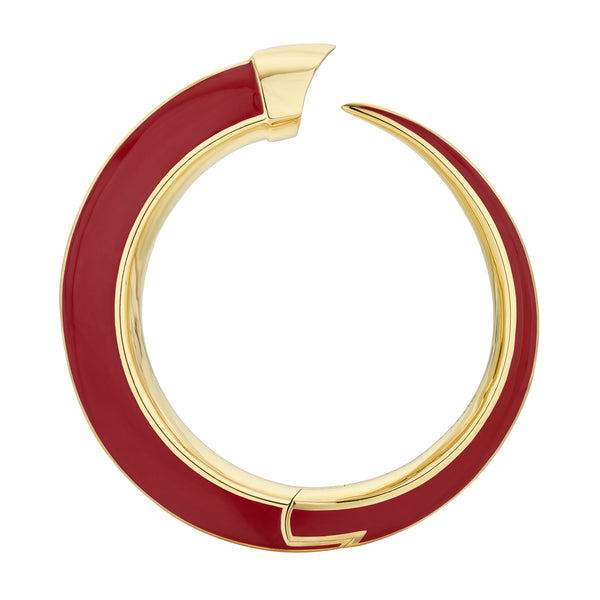 shaun leane Sabre Solis Cuff - Yellow Gold Vermeil & Sienna Ceramic