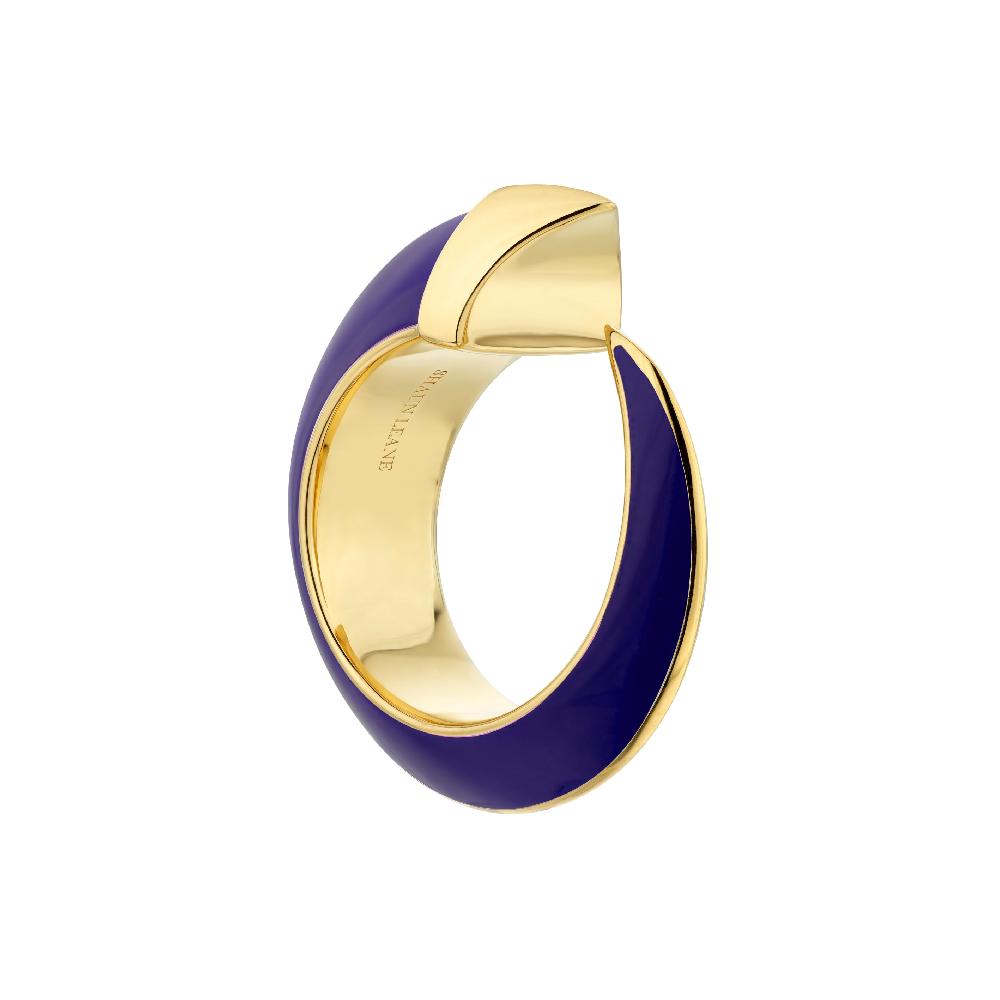 Shaun Leane Sabre Solis Ring - Yellow Gold Vermeil & Atlantic Ceramic