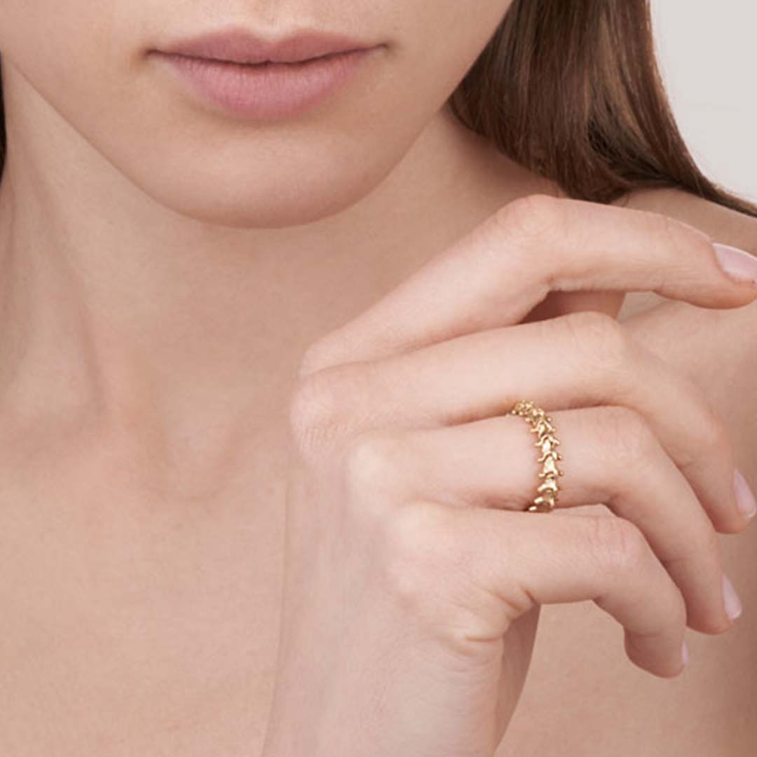 Shaun Leane Serpent's Trace Band Ring - Yellow Gold Vermeil