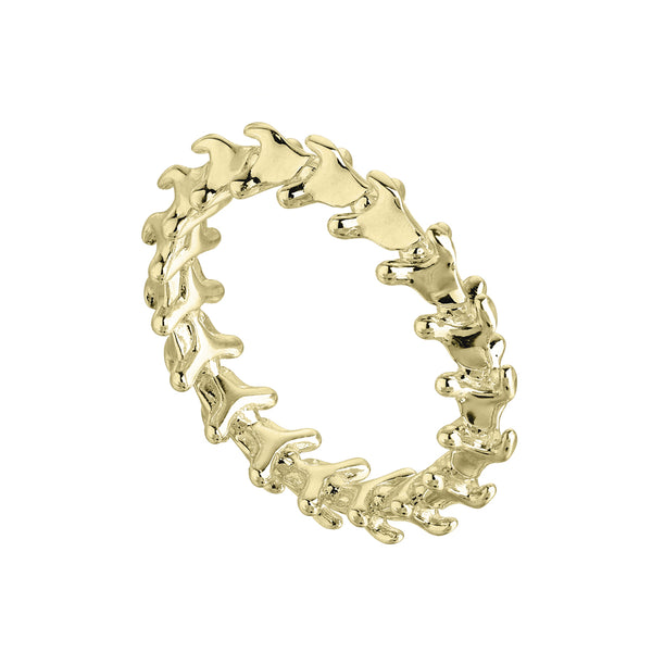 shaun leane Serpent's Trace Band Ring - Yellow Gold Vermeil