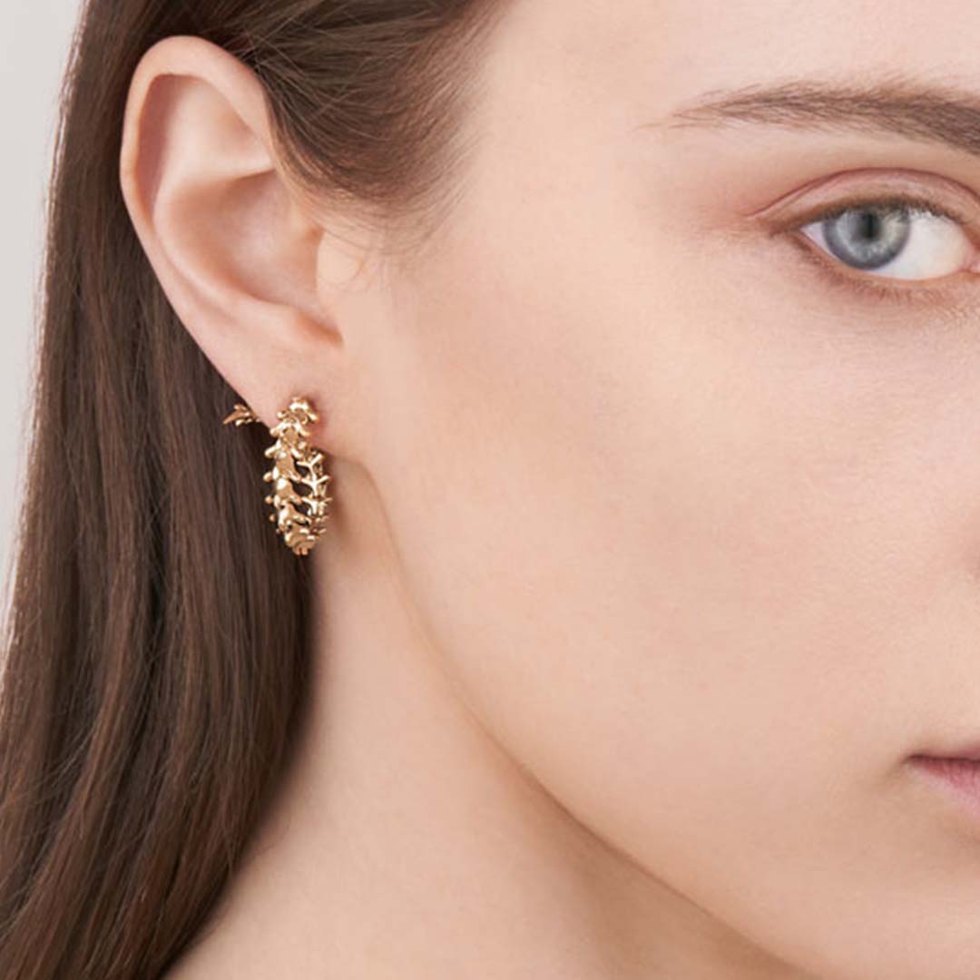 Shaun Leane Serpent's Trace Hoop Earrings - Yellow Gold Vermeil