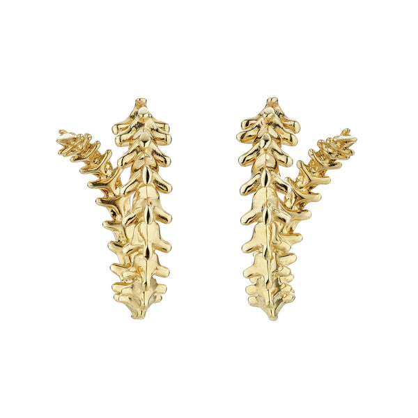 shaun leane Serpent's Trace Hoop Earrings - Yellow Gold Vermeil