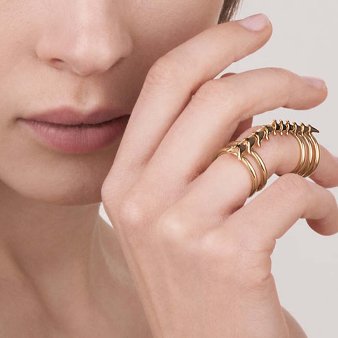 Shaun Leane Serpent's Trace Long Ring - Yellow Gold Vermeil