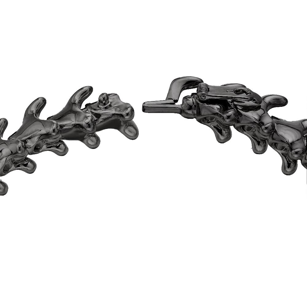 Shaun Leane Serpent's Trace Slim Bracelet - Silver Black Rhodium