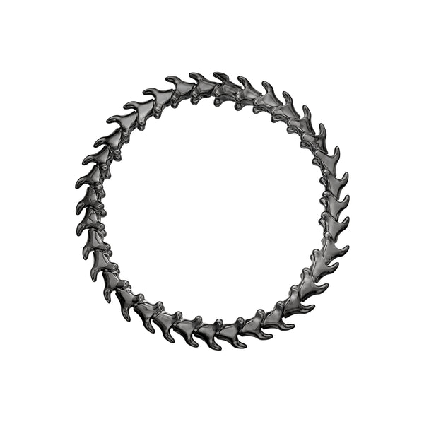 shaun leane Serpent's Trace Slim Bracelet - Silver Black Rhodium