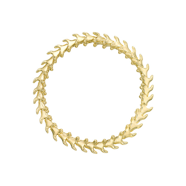 shaun leane Serpent's Trace Slim Bracelet - Yellow Gold Vermeil