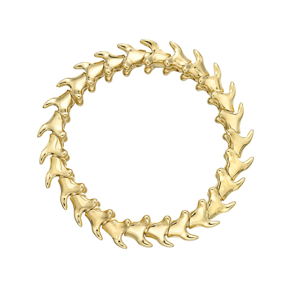shaun leane Serpent's Trace Wide Bracelet - Yellow Gold Vermeil