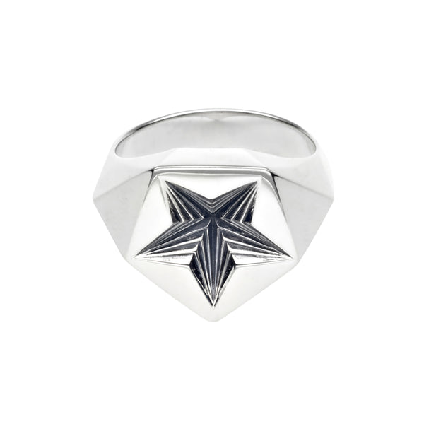 shaun leane Arc Star Signet Ring - Silver