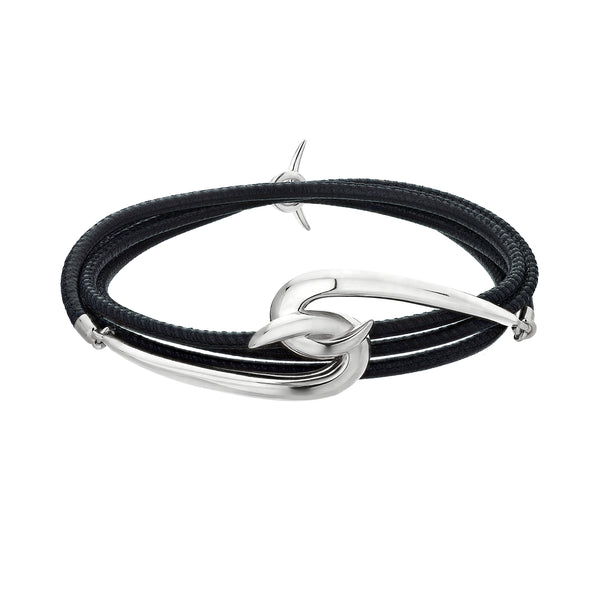 shaun leane Hook Bracelet - Silver & Leather