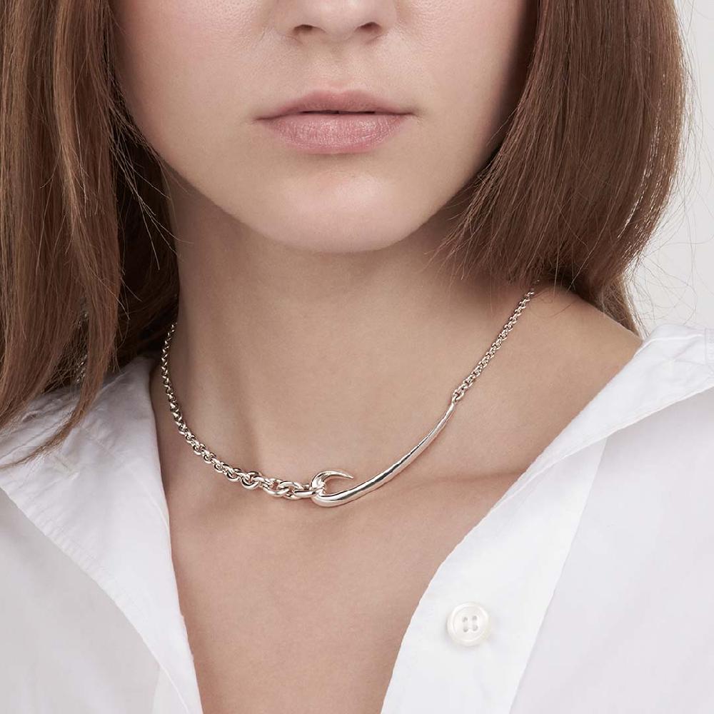 Shaun Leane Hook Chain Choker Pendant - Silver