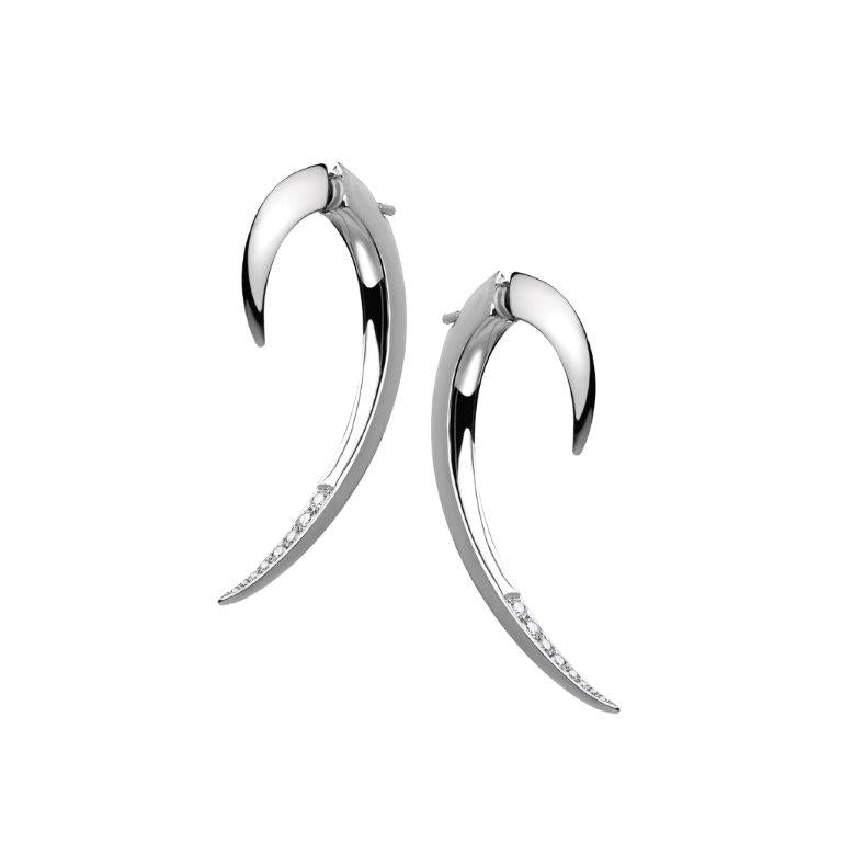 Shaun Leane Hook Earrings - Silver & Diamond