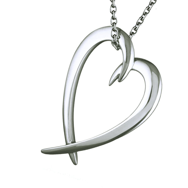shaun leane Hook Heart Pendant - Silver