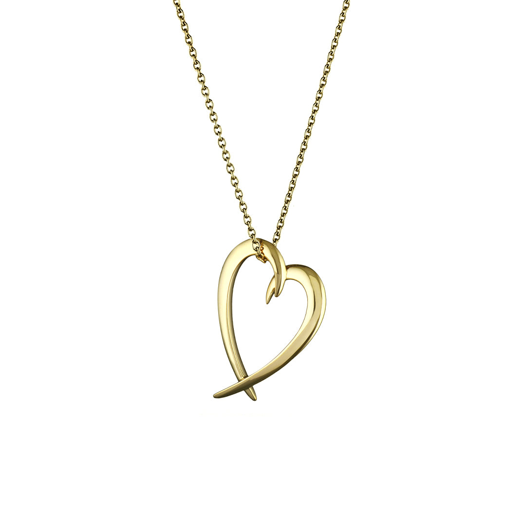 Shaun Leane Hook Heart Pendant - Yellow Gold Vermeil