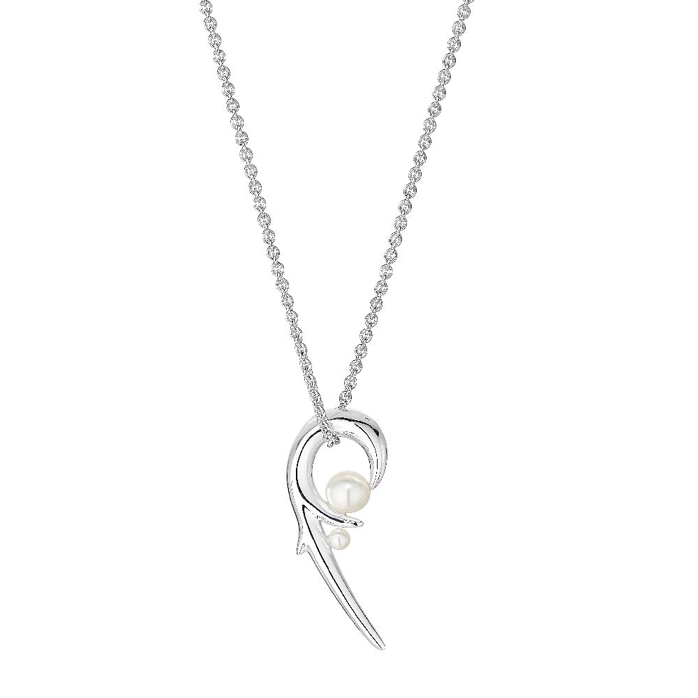 Shaun Leane Hooked Pearl Pendant - Silver