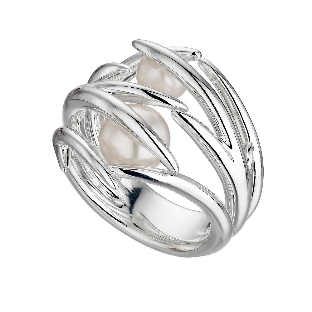 Shaun Leane Hooked Pearl Ring - Silver