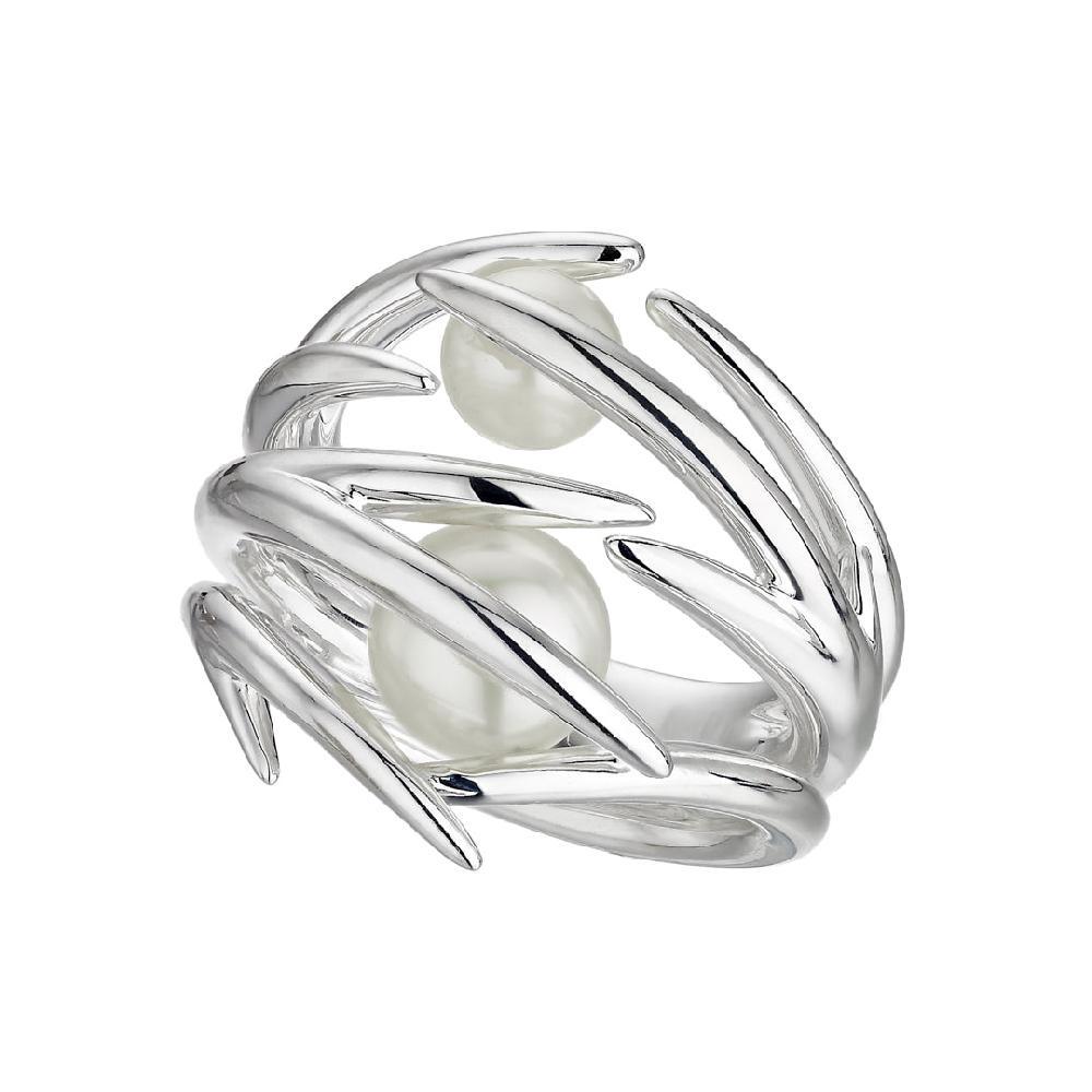 Shaun Leane Hooked Pearl Ring - Silver