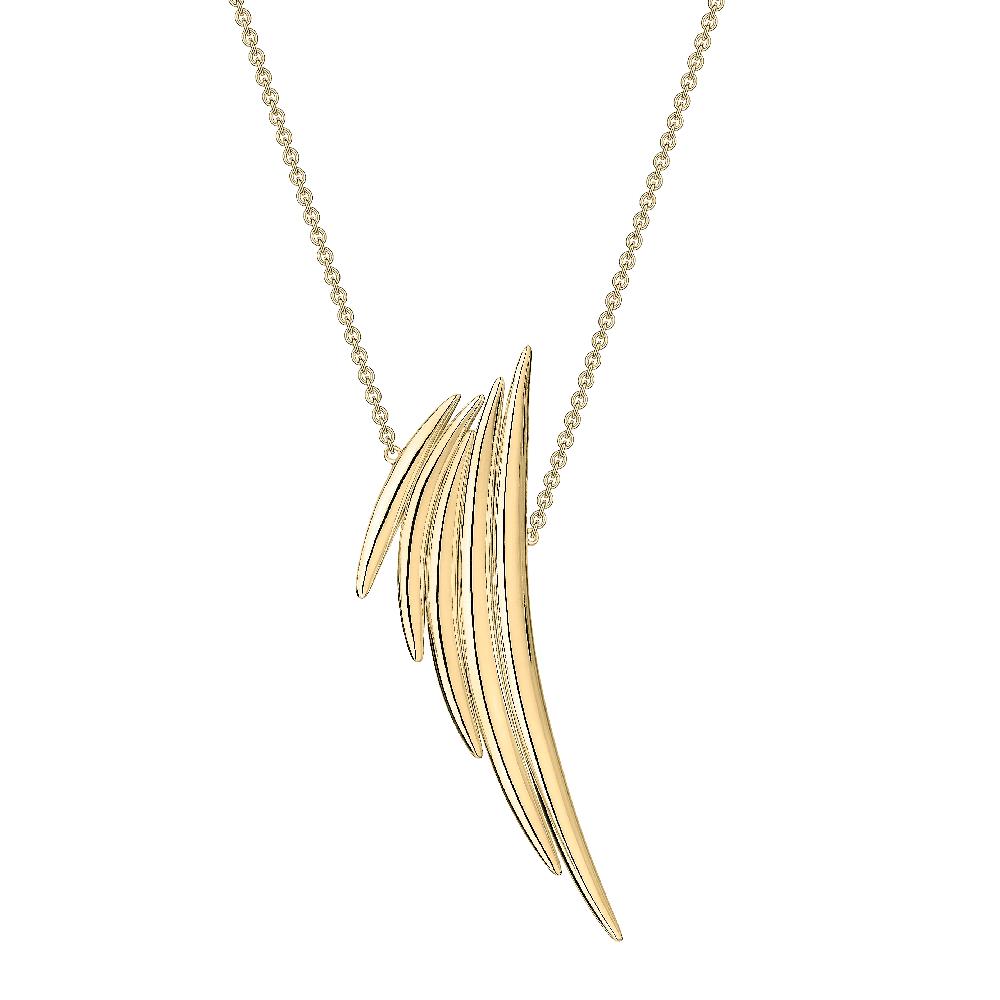Shaun Leane Quill Drop Pendant - Yellow Gold Vermeil