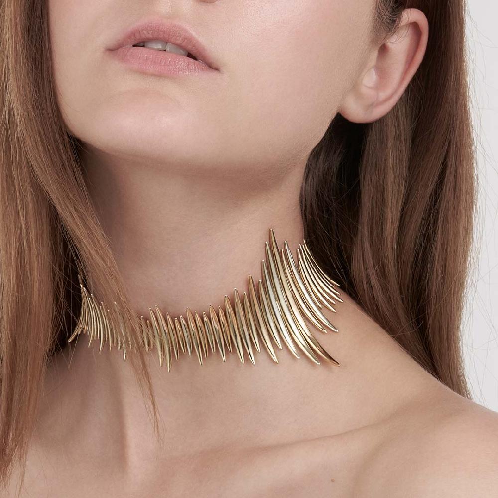 Shaun Leane Quill Multi Choker - Yellow Gold Vermeil