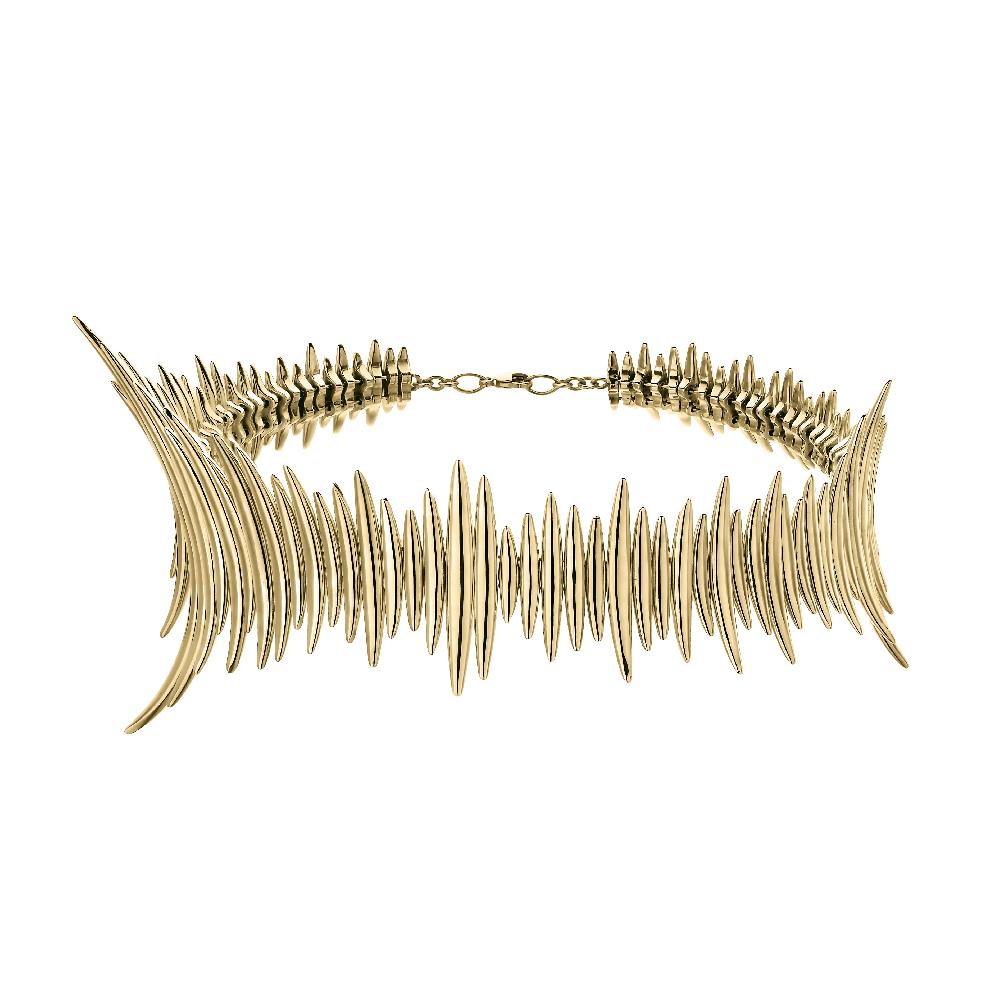 Shaun Leane Quill Multi Choker - Yellow Gold Vermeil