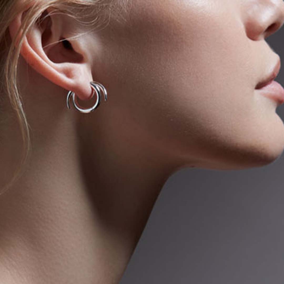 Shaun Leane Quill Small Hoop Earrings - Silver