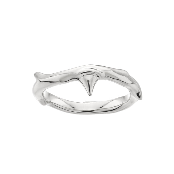 shaun leane Rose Thorn Band Ring - Silver