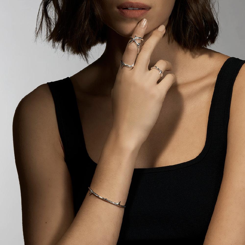 Shaun Leane Rose Thorn Bangle - Silver