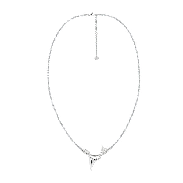 shaun leane Rose Thorn Branch Pendant - Silver