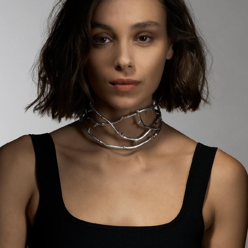 Shaun Leane Rose Thorn Choker - Silver