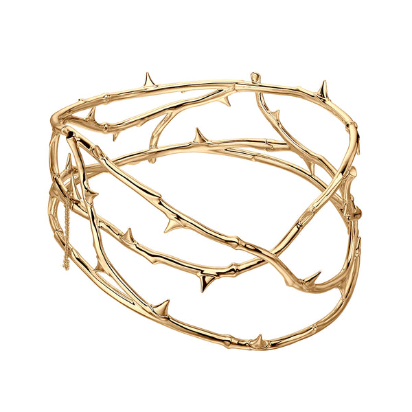 shaun leane Rose Thorn Choker - Yellow Gold Vermeil