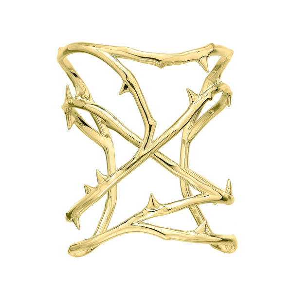 shaun leane Rose Thorn Cuff - Yellow Gold Vermeil