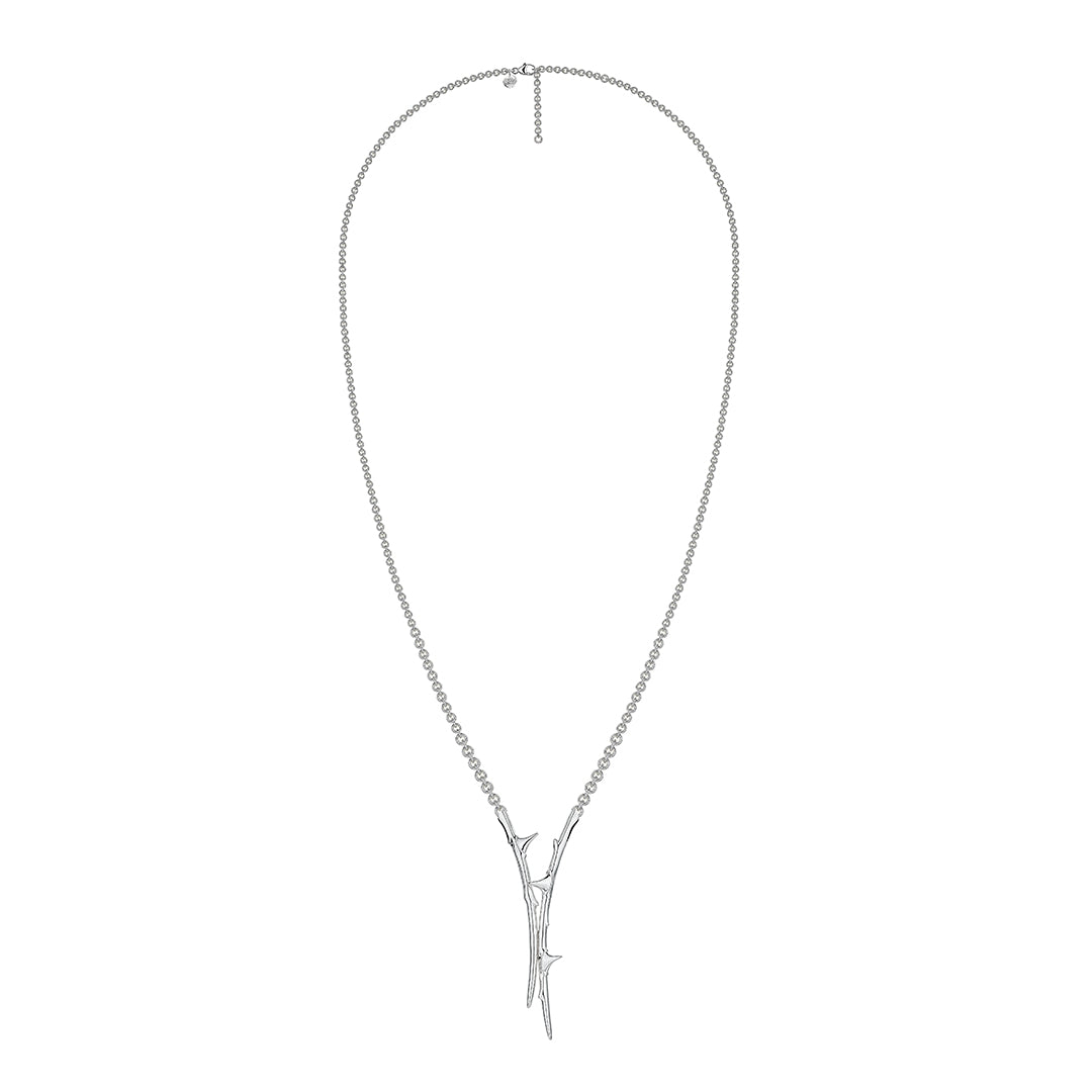 Shaun Leane Rose Thorn Drop Lariat - Silver