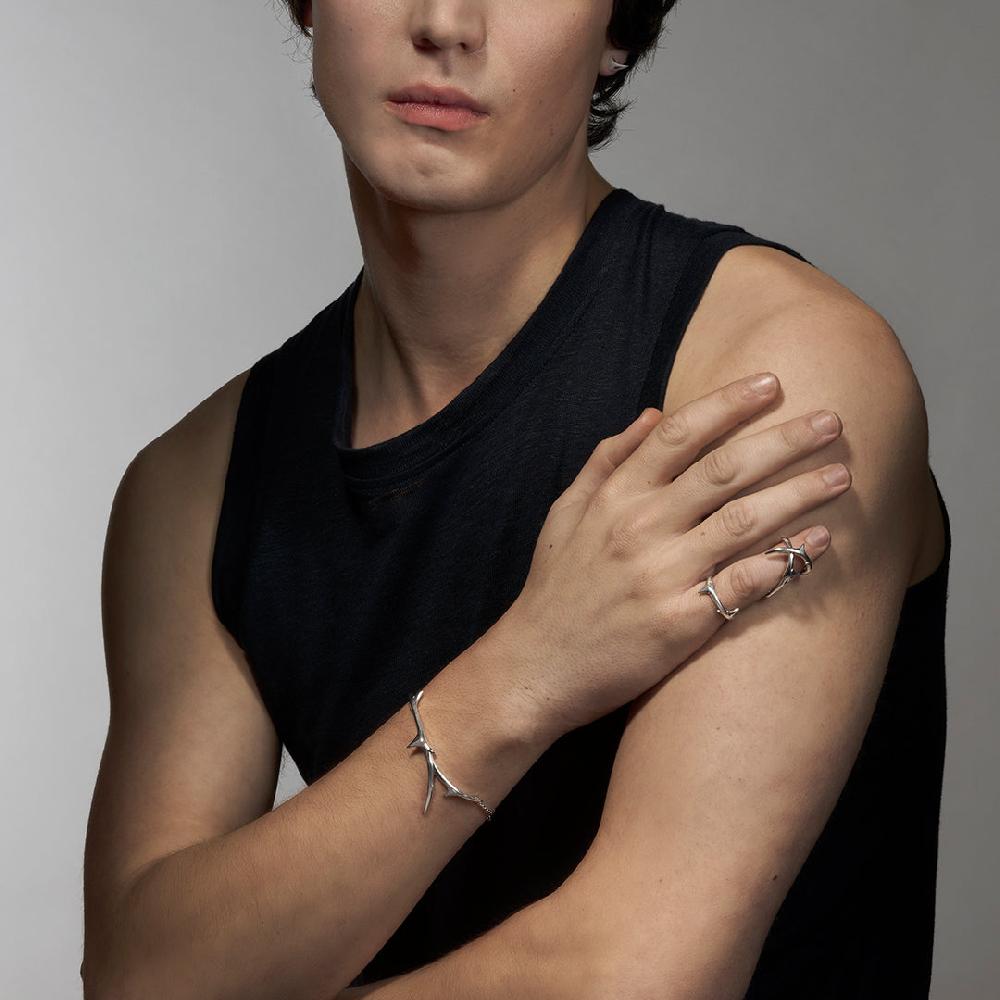 Shaun Leane Rose Thorn Hinged Ring - Silver