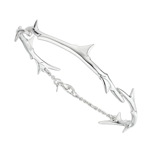 shaun leane Rose Thorn Linked Bracelet - Silver