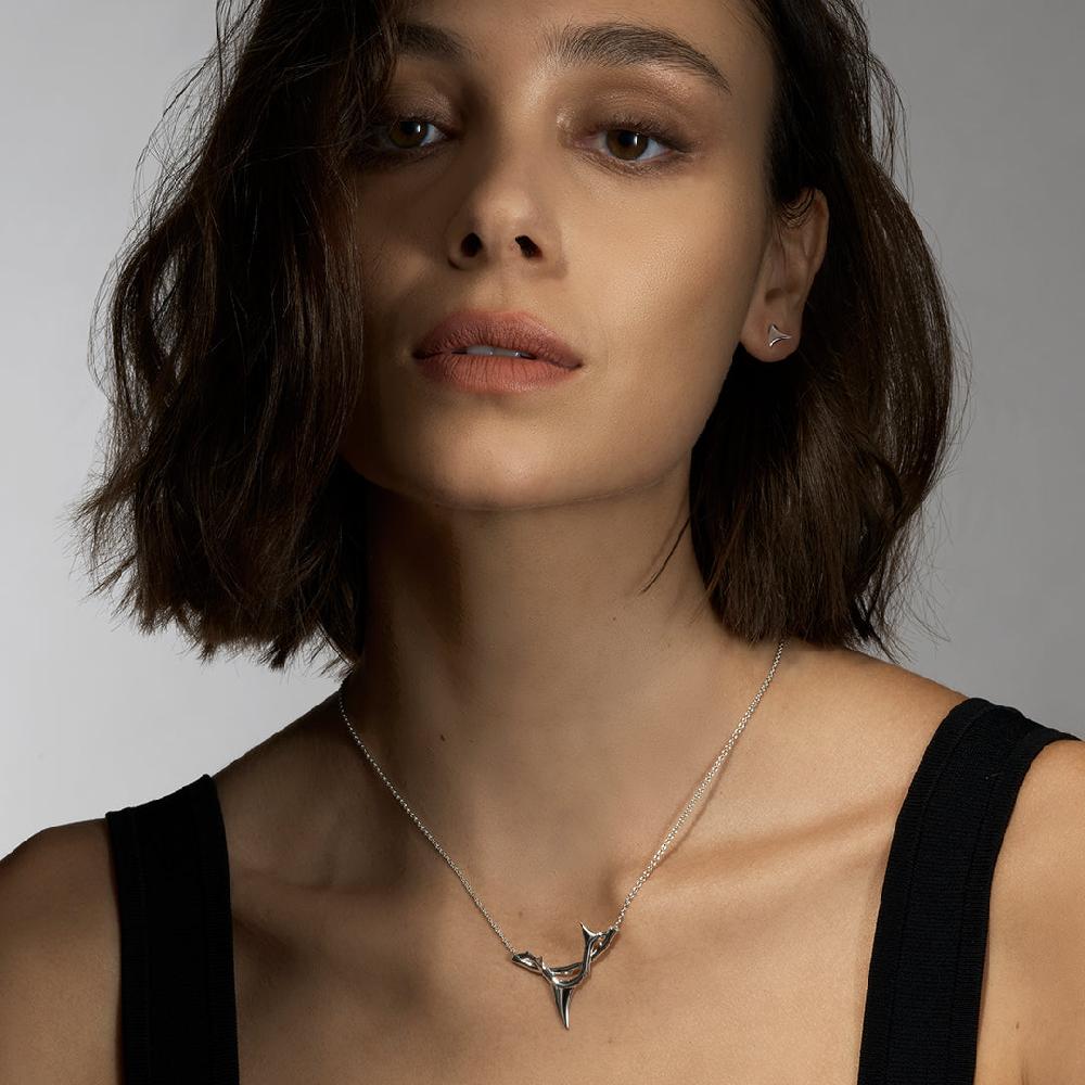 Shaun Leane Rose Thorn Single Stud Earring - Silver