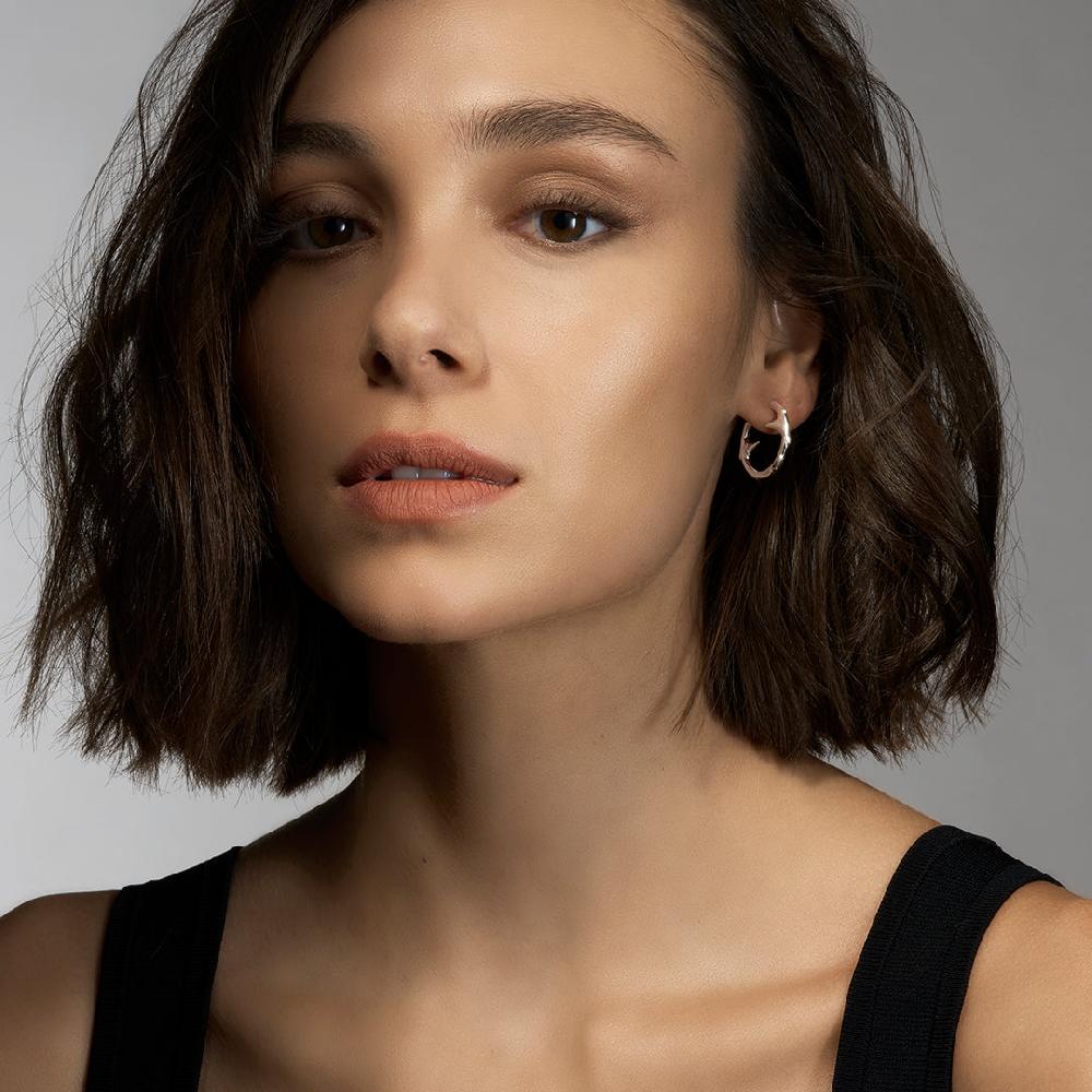 Shaun Leane Rose Thorn Small Hoop Earrings - Silver