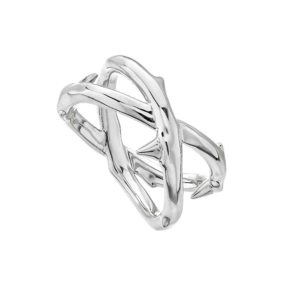 Shaun Leane Rose Thorn Wide Band Ring - Silver
