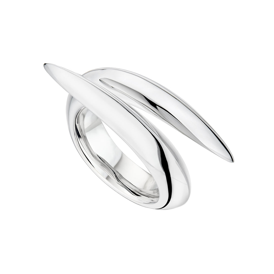 Shaun Leane Sabre Deco Crossover Ring - Silver