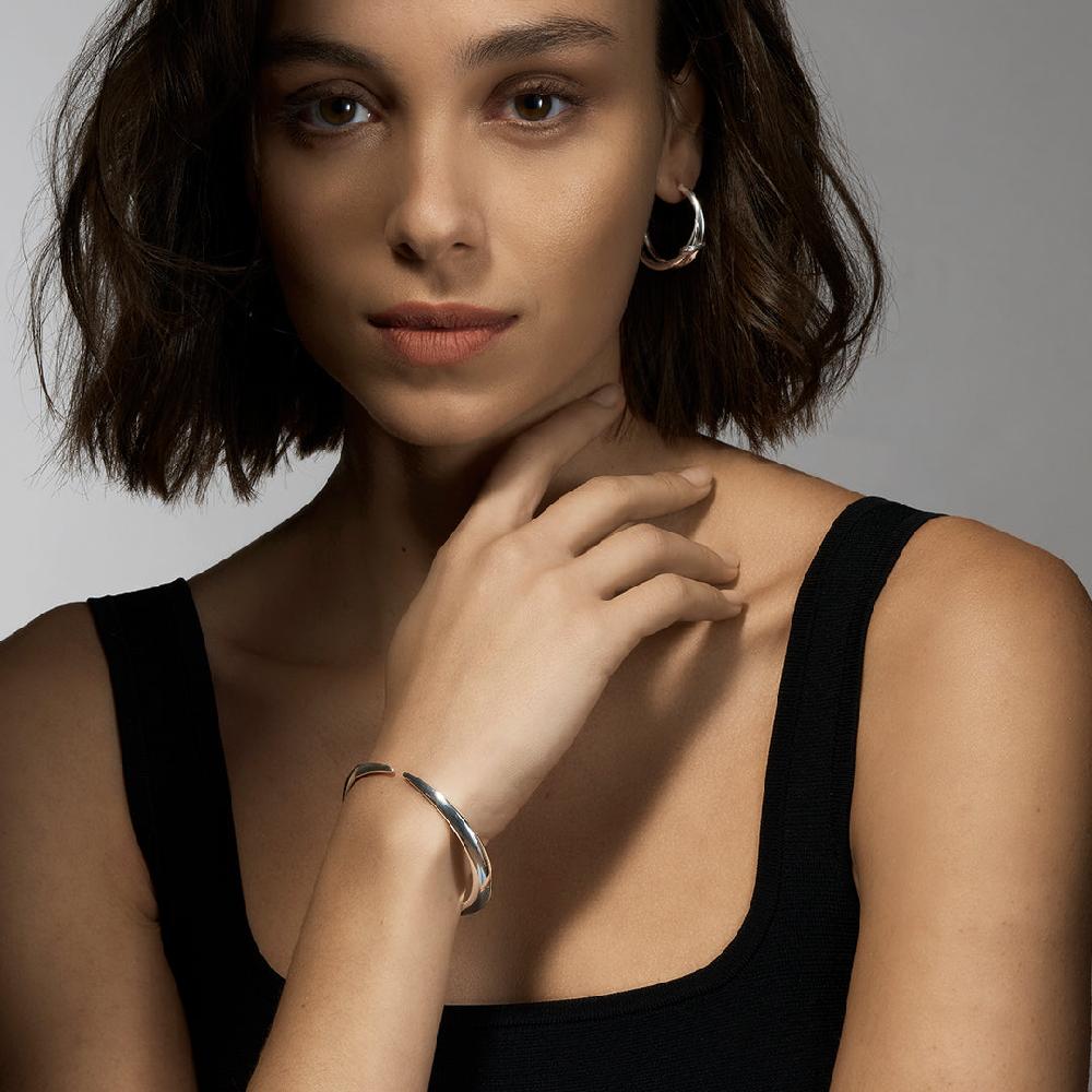 Shaun Leane Sabre Deco Cuff Bangle - Silver