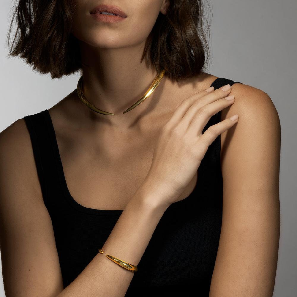 Shaun Leane Sabre Deco Torque - Yellow Gold Vermeil