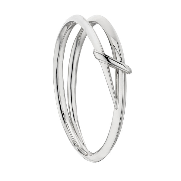 shaun leane Sabre Deco Twist Bangle - Silver