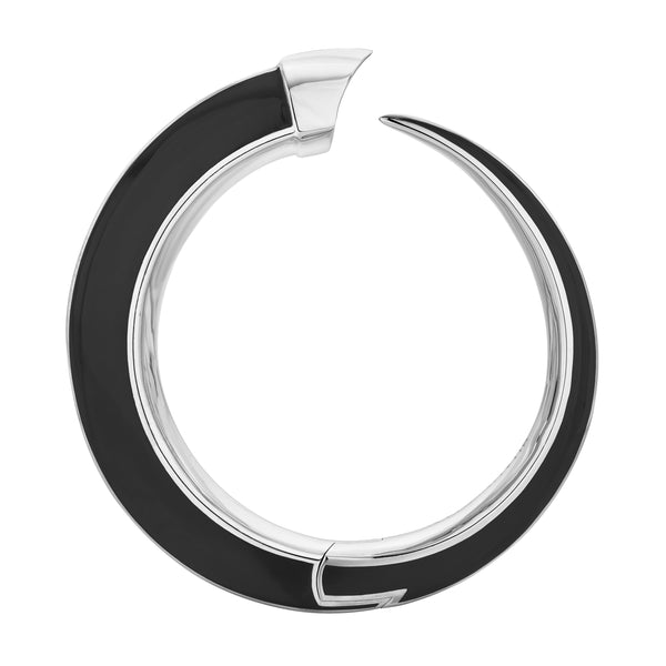 shaun leane Sabre Solis Cuff - Silver & Jet Ceramic