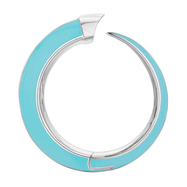 shaun leane Sabre Solis Cuff - Silver & Lagoon Ceramic