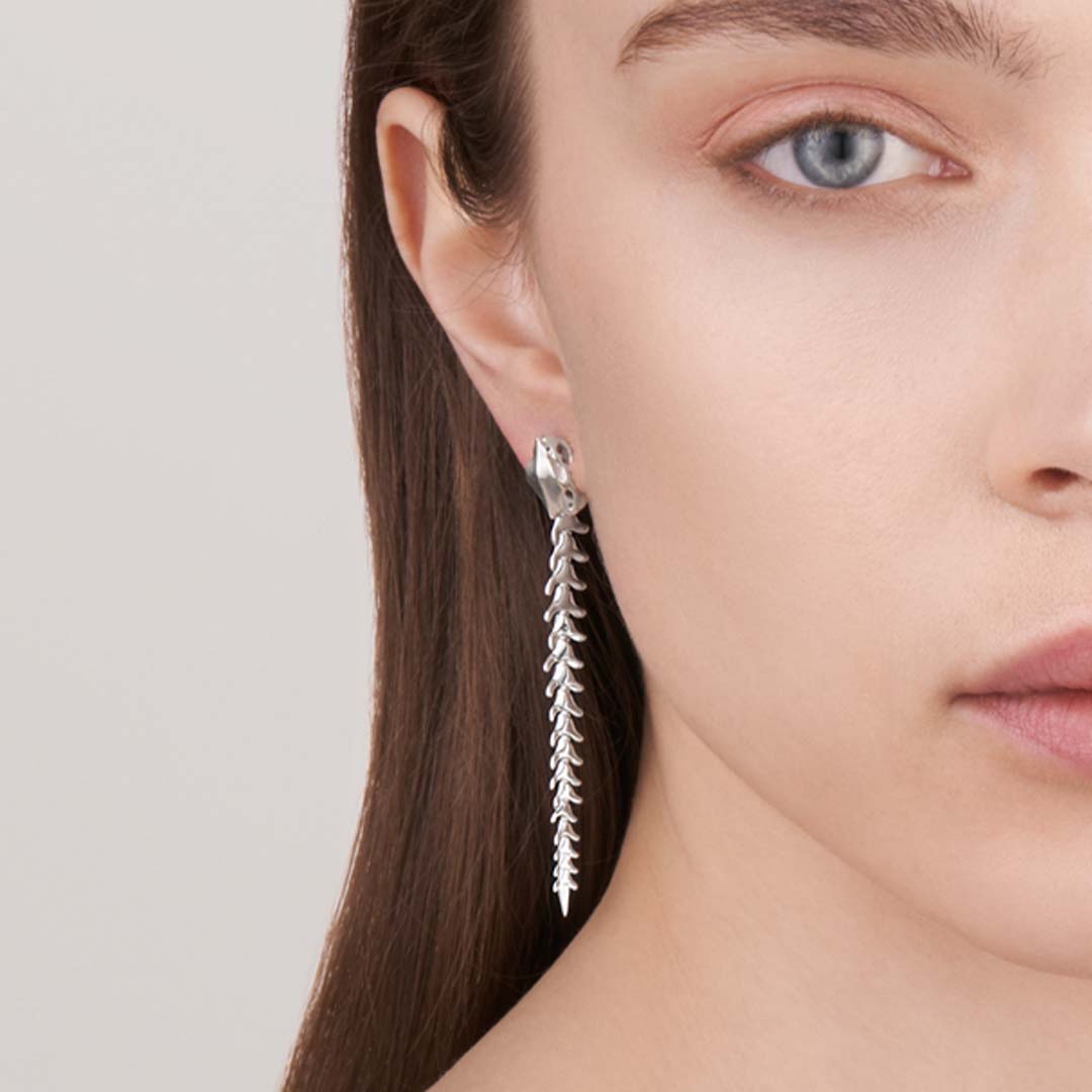 Shaun Leane Serpent's Trace Drop Earrings - Silver