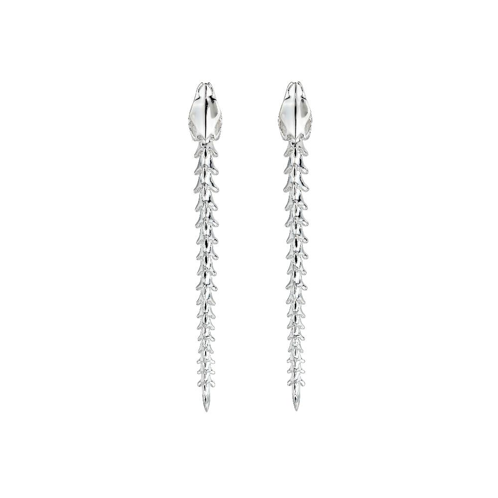 Shaun Leane Serpent's Trace Drop Earrings - Silver