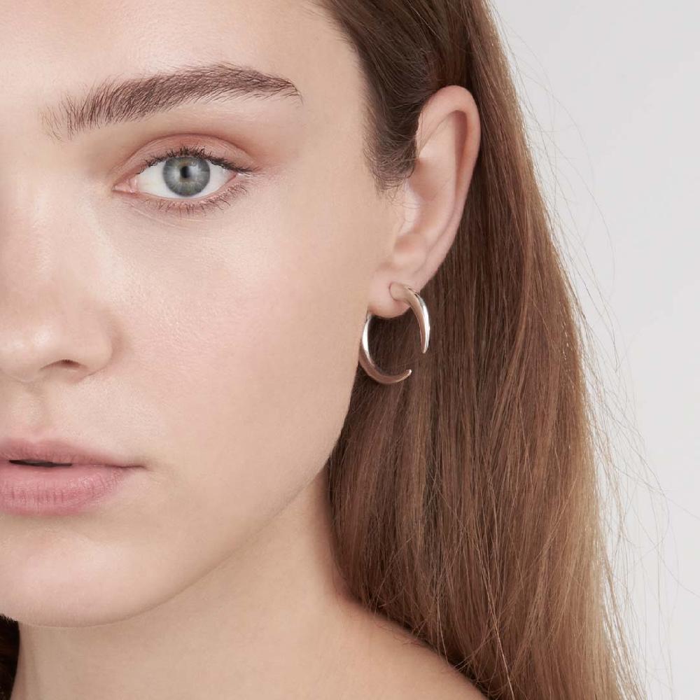 Shaun Leane Talon Large Hoop Earrings - Silver