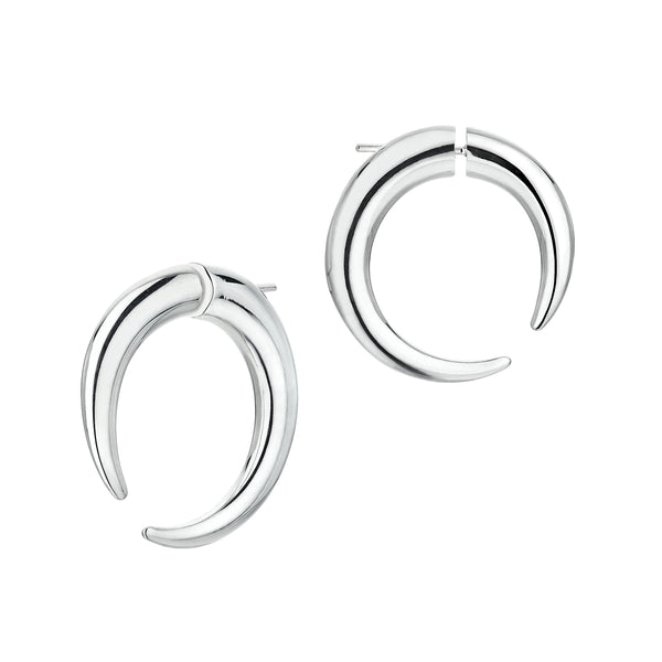 shaun leane Talon Large Hoop Earrings - Silver