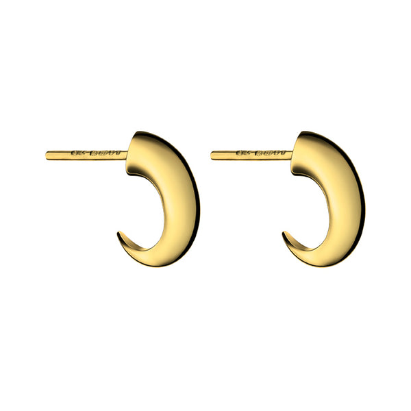 shaun leane Talon Cat Claw Hoop Earrings - Yellow Gold Vermeil