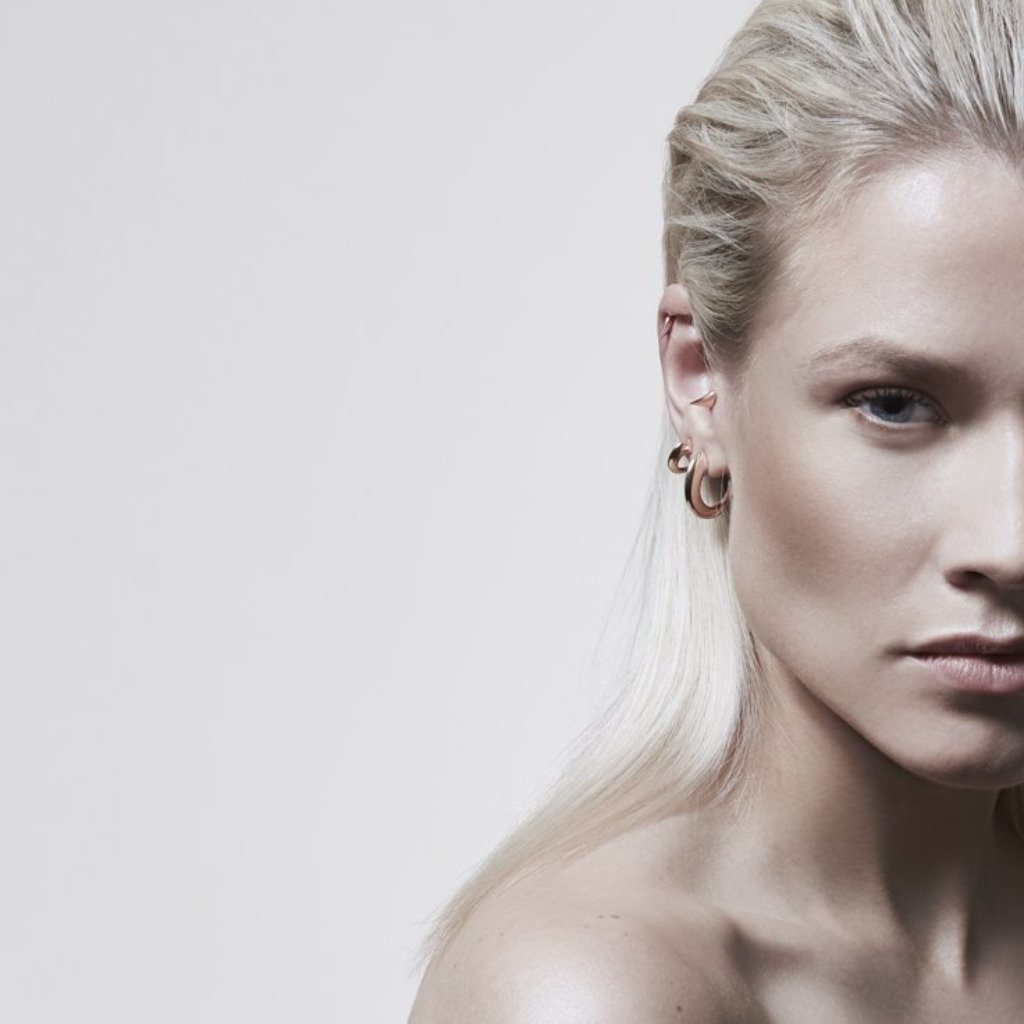 Shaun Leane Talon Cat Claw Medium Hoop Earrings - Rose Gold Vermeil