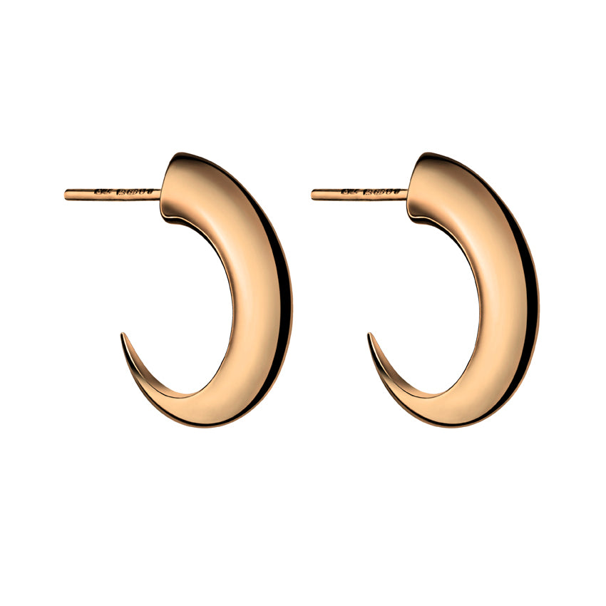 Shaun Leane Talon Cat Claw Medium Hoop Earrings - Rose Gold Vermeil