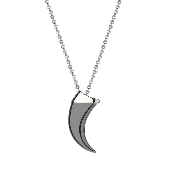 shaun leane Talon Claw Pendant - Silver Black Rhodium